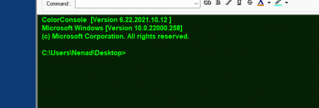 ColorConsole screenshot