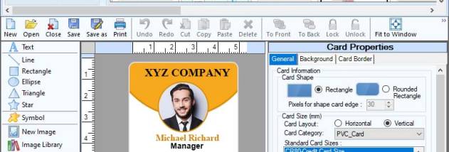 Colorful ID Card Maker Software screenshot