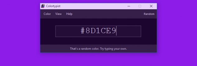 Colortypist screenshot