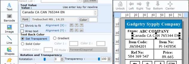Compliance Barcode Software screenshot