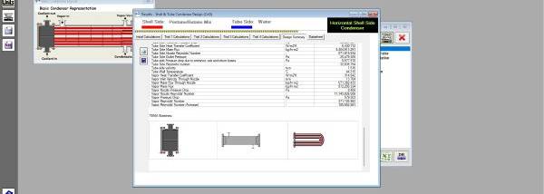 Condenser Design screenshot