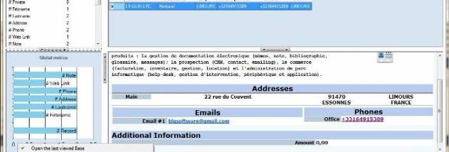 Contact Manager freeware screenshot