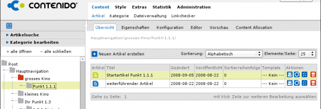 Contenido screenshot