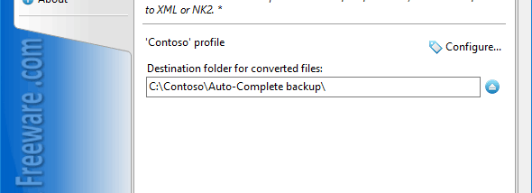 Convert Auto-Complete Files for Outlook screenshot