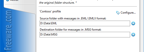 Convert EML Files to Outlook MSG screenshot