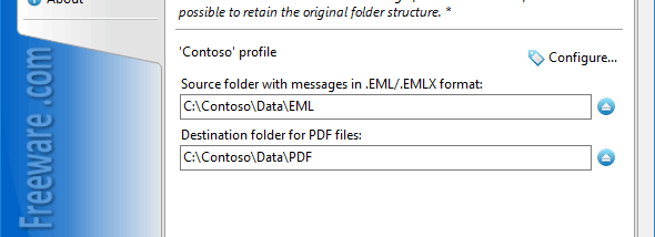 Convert EML to PDF for Outlook screenshot