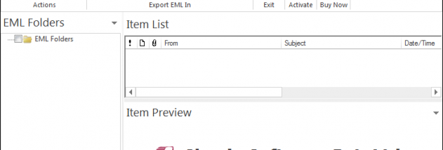 Convert EML to PST screenshot