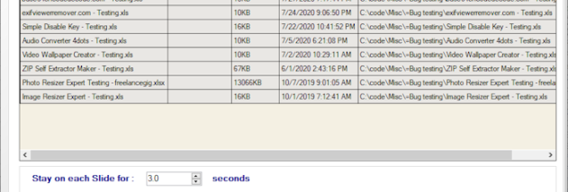Convert Excel to Video 4dots screenshot