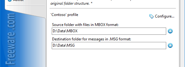 Convert MBOX Files to Outlook MSG screenshot