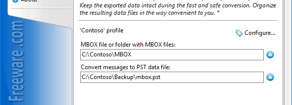 Convert MBOX to PST for Outlook screenshot