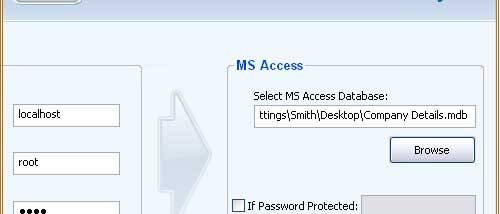 Convert MS Access To MySQL screenshot