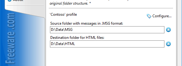 Convert MSG to HTML for Outlook screenshot