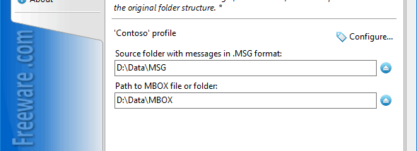 Convert MSG to MBOX for Outlook screenshot