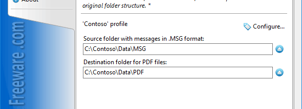 Convert MSG to PDF for Outlook screenshot
