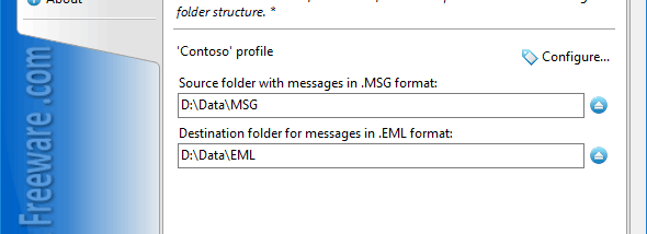 Convert Outlook MSG to EML Files screenshot