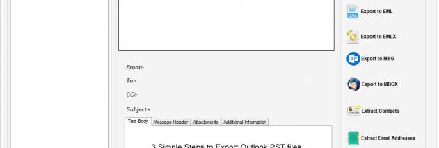 Convert Outlook PST File screenshot