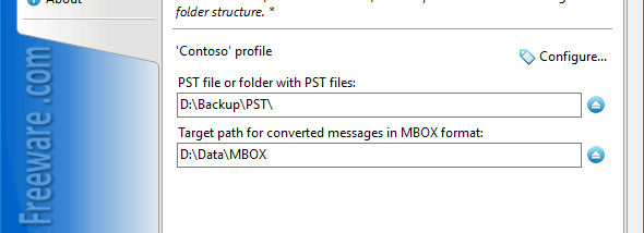 Convert PST to MBOX for Outlook screenshot