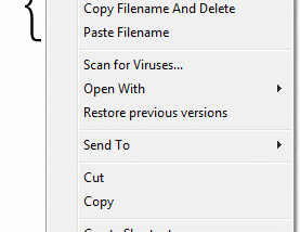 CopyFilenames screenshot