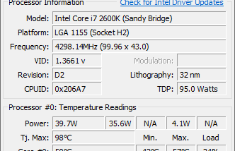 Core Temp 64bit screenshot