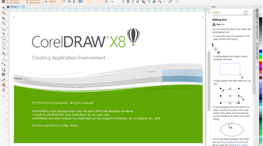CorelDRAW X8 screenshot