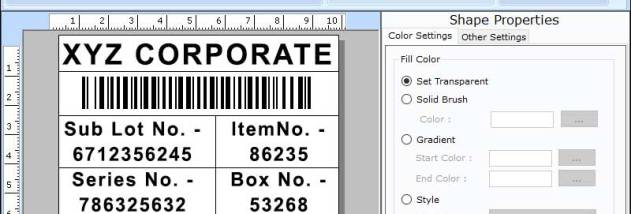 Corporate Barcode Generating App screenshot