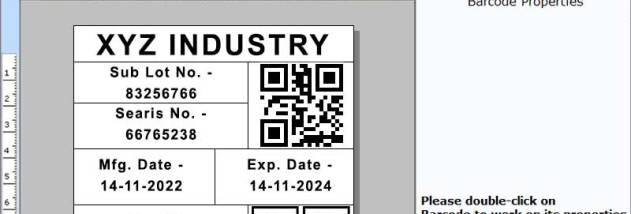 Corporate Barcode Label Creation Tool screenshot