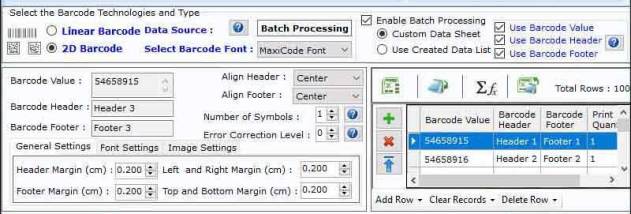 Corporate Barcode Sticker Designing Tool screenshot