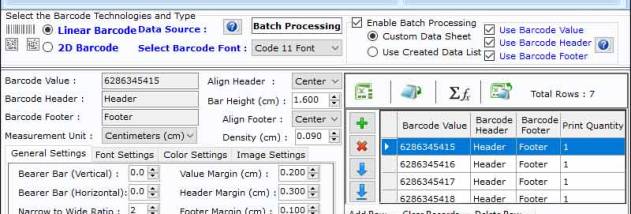 Corporate Custom Barcode Maker Software screenshot