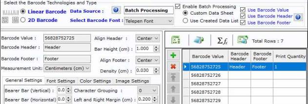 Corporation Barcode Program screenshot