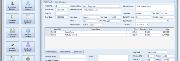 Crave Invoice Enterprise screenshot