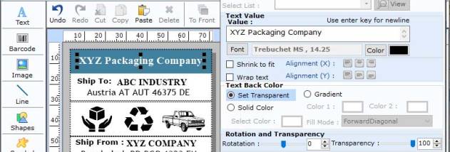 Create and Print Barcode Software screenshot