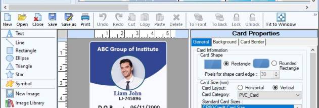 Create and Print for ID Card screenshot
