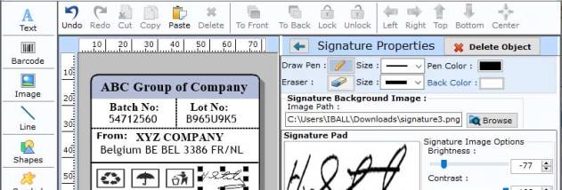 Create Barcode Labels screenshot