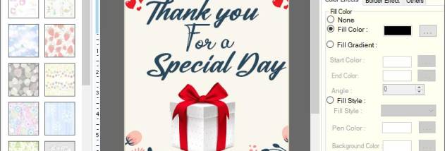 Creative Greeting Card Application screenshot