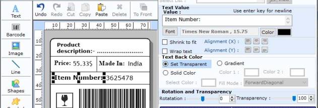 Creator ITF-14 Barcode Software screenshot