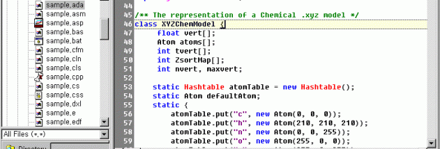 Crimson Editor screenshot