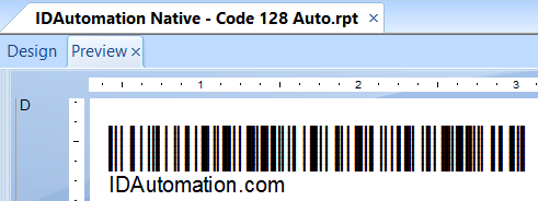 Crystal Reports GS1 Code 128 Generator screenshot