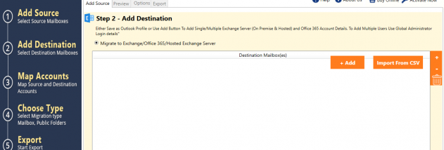 CubexSoft Exchange Migrator screenshot