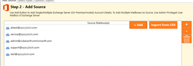 CubexSoft Office 365 Backup screenshot