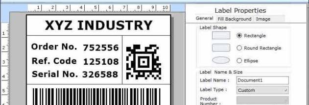 Custom Card & Label Maker Application screenshot