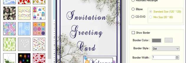 Custom Greeting Cards Maker Program screenshot