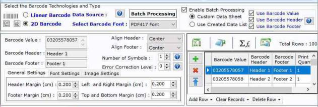 Custom Retail Barcode Labels screenshot