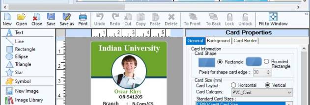 Custom Template ID Badges Tool screenshot