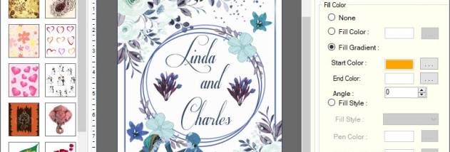 Custom Wedding Card Maker Software screenshot