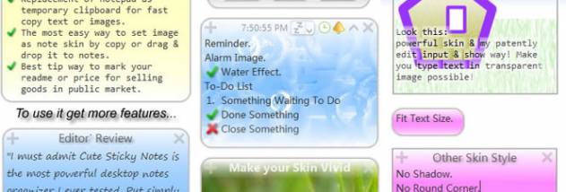 Cute Sticky Notes for win7 XP Vista screenshot