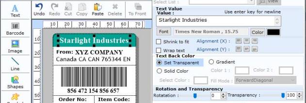 Data Bar Pdf417 Barcode Fonts screenshot
