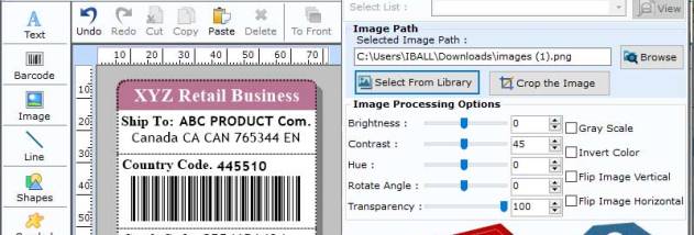 Data bar PDF417 Barcode Generator screenshot