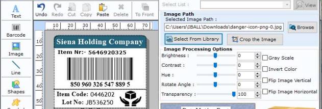 Data Matrix Barcode Maker Software screenshot