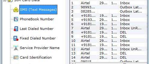 Data Recovery SIM Card screenshot