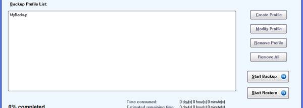 DataNumen Backup screenshot